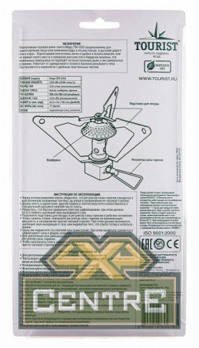 Горелка газовая TOURIST MEGA, под резьбовой баллон