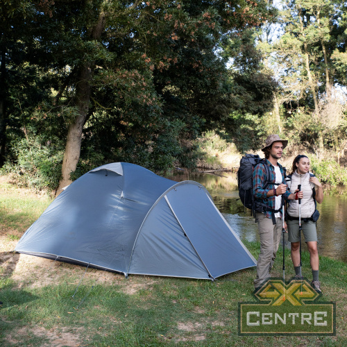Палатка Naturehike P-PLUS 4-местная, алюминиевый каркас, синий