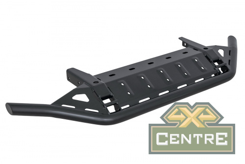 Бампер РИФ силовой передний Toyota Hilux 2020+, установка с площадкой под лебедку