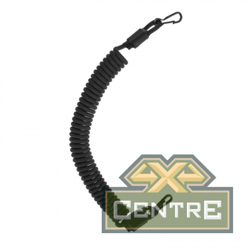 Страховочный тренчик CORD из паракорда с 2 карабинами (black)