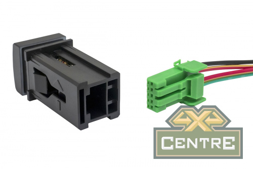 Кнопка ВКЛ/ВЫКЛ, голубой, FRONT DIFF LOCK TOYOTA 22x22
