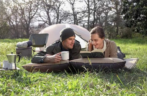 Коврик самонадувающийся с подушкой Naturehike, 296х65х3 см, желтый