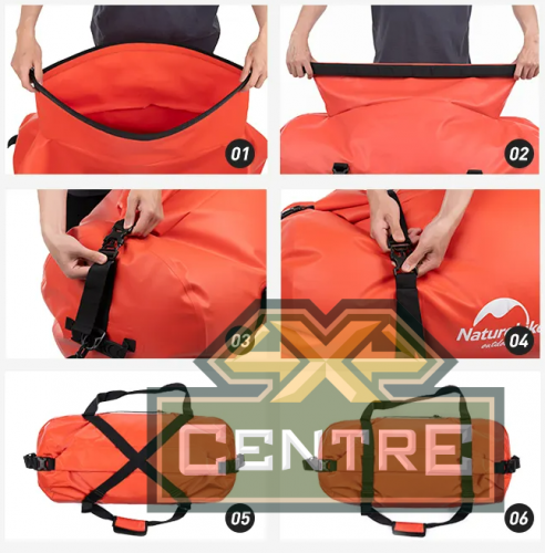 Гермосумка Naturehike 60 л ПВХ (красная)