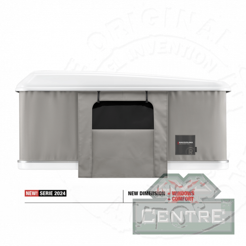 Палатка на крышу автомобиля AUTOHOME MAGGIOLINA AIRLANDER PLUS LARGE, серый тент, лестница 215 мм