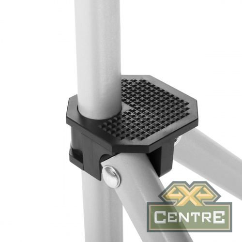 Кресло NISUS складное, с подлокотниками (серый/красный), без чехла