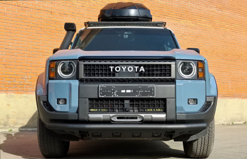 Бампер РИФ силовой передний Toyota Land Cruiser Prado 250 c защитой радиатора