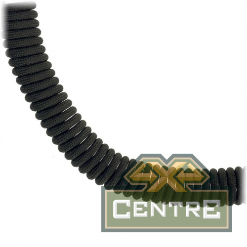 Страховочный тренчик CORD из паракорда с креплением на ремень и карабином (black)