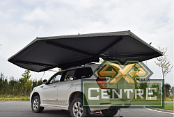 Маркиза автомобильная РИФ веерная, безопорная 2,3х2 м (левая), увеличенная, серая