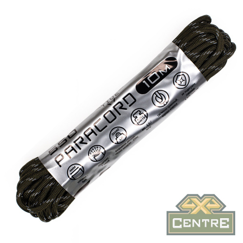 Паракорд 550 CORD nylon 10м световозвращающий (army green)