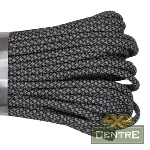 Паракорд 550 CORD nylon 30м SuperReflective (black snake)