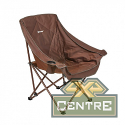 Кресло NISUS складное (коричневый) 140 кг.