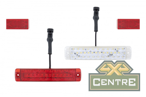 Бампер РИФ силовой задний УАЗ Хантер с фонарями, без квадрата под фаркоп, лифт 65 мм