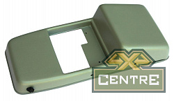 Консоль потолочная для установки р/c Mitsubishi L200/Pajero Sport без выреза под р/c, серая