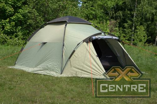 Палатка-автомат туристическая Maverick Comfort Solar Control (светло-коричневый / зеленый)