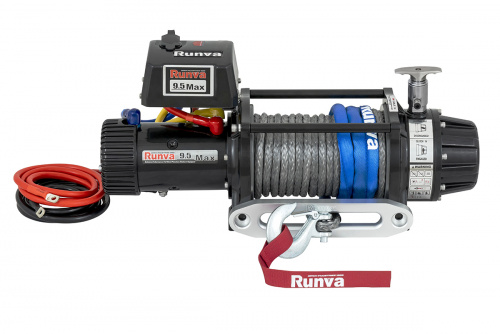 Лебёдка автомобильная электрическая 12V Runva 9500 lbs 4350 кг влагозащищенная, комбинированный росп