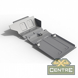 Защита картера ВАЗ 2121 2001-2017, 2 части, алюминий 6 мм