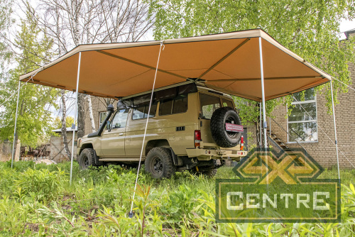 Маркиза автомобильная РИФ комбинированная (прямоугольная с веерной частью) 2,5 м (левая)