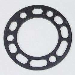 Проставка колесная пластина 6х139.7 / 5х139.7 - h-6,5 мм (1шт) черная , алюминий