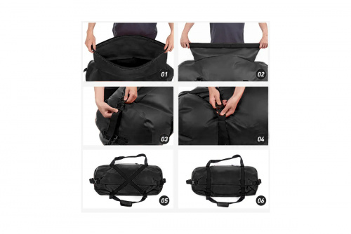 Гермосумка Naturehike 60 л ПВХ (черная)