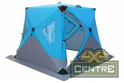 Палатка для зимней рыбалки (240*240*215) синяя с серым