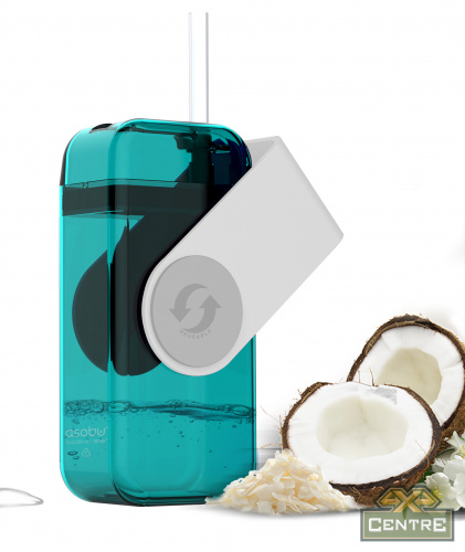 Бутылка JUICY DRINK, 290 мл, бирюза/белый