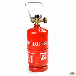 Баллон газовый стальной GZWM LPG BT-0,5, 1,2 л.