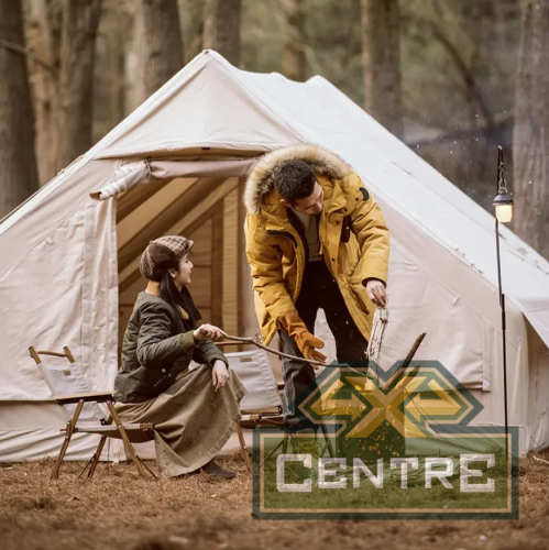 Палатка Naturehike надувная Extend Air 12.0 Cotton , песочная