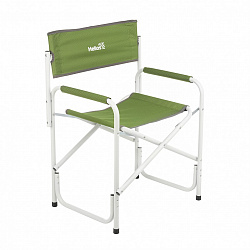 Кресло директорское HELIOS с поворотной спинкой (серый/зеленый), 62х52х47 см, дл 120 кг. (уценка)