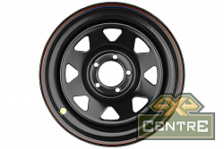 Диск OFF-ROAD Wheels  JEEP стальной черный 5х114,3 8xR16 d84 ET-19 (треуг. мелкий)