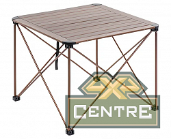 Стол туристический Naturehike алюминиевый, 69,5х69,5х56 см, складной, золотистый