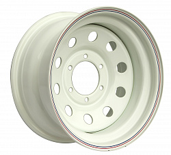 Диск OFF-ROAD-WHEELS Toyota/Nissan стальной белый 6x139,7 8xR15 d110 ET-19 (круг. отв.)