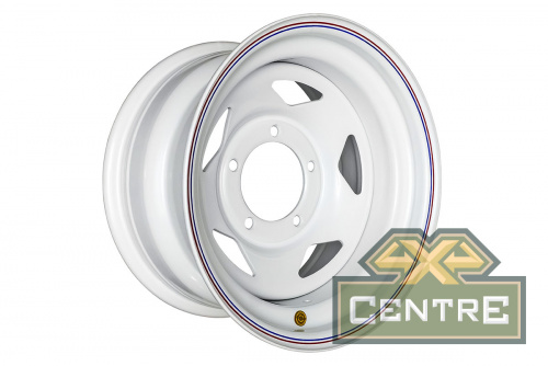 Диск OFF-ROAD-WHEELS УАЗ стальной белый 5x139,7 8xR15 d110 ET-19 (треуг.)