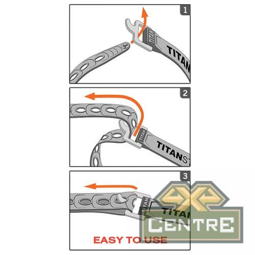 Ремень крепёжный TitanStraps Super Straps оранжевый L = 64 см (Dmax = 18,4 см, Dmin = 4,5 см)