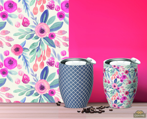 Термостакан IMPERIAL COFFEE, 300 мл, цветы