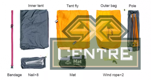 Палатка Naturehike Cycling 1-местная, алюминиевый каркас, сверхлегкая, синий