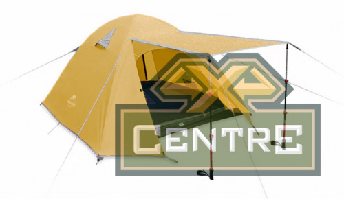 Палатка Naturehike P-Series 4-местная, алюминиевый каркас, желтая