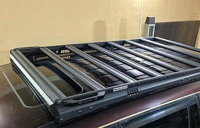 Nissan Patrol Y62 и алюминиевый багажник РИФ: обзор и установка