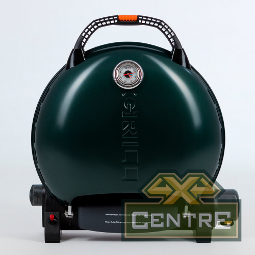 Гриль газовый O-GRILL 700T bicolor черный-зеленый (в комплекте адаптер тип А)