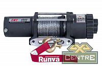 Лебёдка электрическая 12V Runva 4500A lbs (синтетический трос)