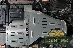 Защита РИФ радиатора, картера, РК, КПП для JEEP Wrangler JL (бензин) 2021+, алюм. 8 мм