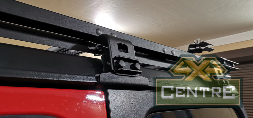 Багажник экспедиционный (платформа) алюминиевый РИФ 1350x1690 мм для Jeep Wrangler JL 2018+ (с крепежом)