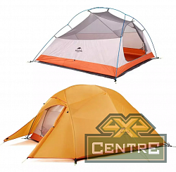 Палатка Naturehike Cloud Up 3-местная, алюминиевый каркас, сверхлегкая, оранжевый