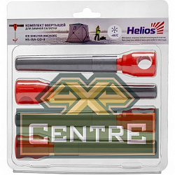 Комплект ввертышей HELIOS для зимней палатки (-45) серо-оранжевый (4шт/уп)