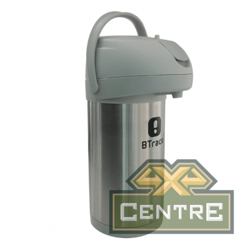 Термос BTrace с пневмонасосом 3500 мл, серебристый