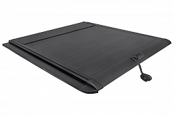 Крышка кузова РИФ для Great Wall Poer KingKong, роллета раздвижная, 1880x1563 мм, алюм., черная