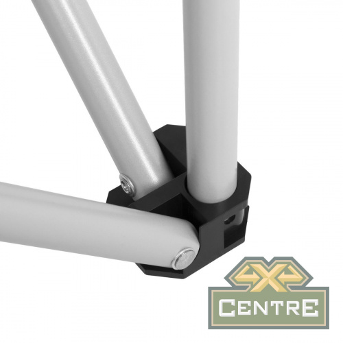 Кресло NISUS складное, с подлокотниками (серый/красный), без чехла