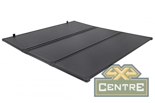 Крышка кузова Dodge Ram 2019, трёхсекционная, алюминиевая, черная (5,8 ft)