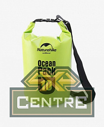 Гермомешок Naturehike Ocean Pack 10 л. (зелёный)