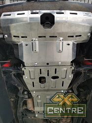 Защита РИФ радиатора, картера, РК, КПП для Land Rover Discovery 4 2009-2016, алюм. 8 мм