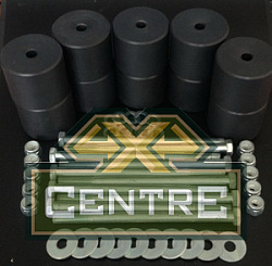 Боди лифт комплект 80 мм УАЗ Патриот капролон (d=60 мм) с крепежом (10 болтов М12x200) чёрный цвет